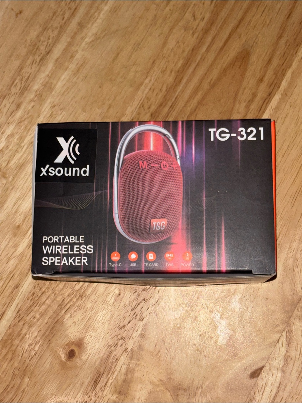 Xsound TG-321 Portable Wireless Speaker - Red/Black